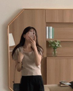 라떼 여리핏 스퀘어넥 울 반팔 니트 - 4color