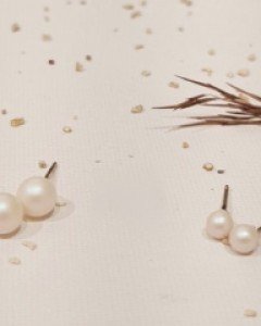 세리아 진주 심플 이어링(2TYPE)