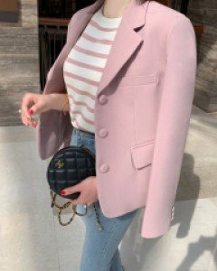 페이토 원버튼 테일러드 숏자켓(3COLOR)