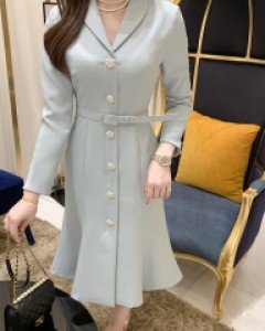 모니카 보석 머메이드 벨트 원피스(신축성)(S,M,L)(벨트세트)