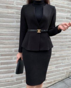 미네르 도톰 스커트투피스(S,M,L)(신축성)-겨울용 톡톡한 소재-깜짝빅세일중~♥