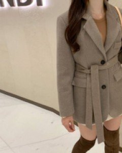 미떼벨트 싱글 울자켓(전체퍼안감) 착한가격 (최대 30,000원 할인가 )-박시핏