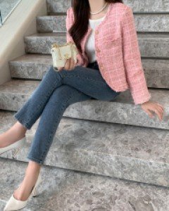 살빠졌진 사방스판 밴딩 일자핏 데님팬츠(S,M,L,XL)