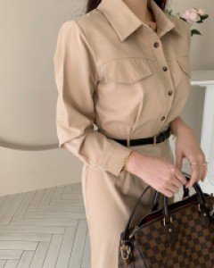 세피아 포켓 벨티트 롱원피스(벨트포함)(3COLOR)