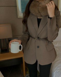 (BEST 5일 특가할인)리슨 프리미엄 벨트셋트 싱글 울모직자켓 (따뜻한 소재)(국내최고급소재)15차 완판