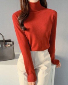 KN236/앤달링 캐시미어목폴라 울니트(14color)(울20%)