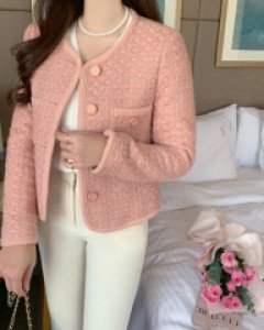 메이블 펄사 소프트울 트위드 자켓(S,M)(도톰한원단)(3COLOR)