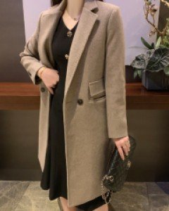 더스티 베이직 스티치 소프트 캐시 울 코트(3COLOR)