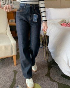 최강멋쟁이 넌스판 생지 와이드 일자 데님팬츠(S,M,L,XL)