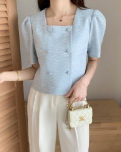 세미크롭 썸머 트위드 스퀘어 자켓 깜짝빅세일중~♥