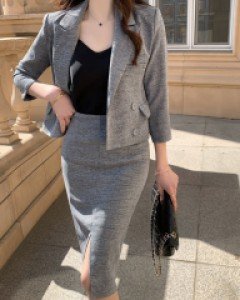 쎌린드리안 스커트만 (S,M,L)(시원한 여름정장♥)고급소재 [셋업가능]