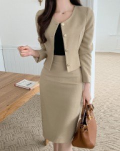 프리미엄 헤븐 크롭 슬릿자켓만 (S,M,L) [셋업가능]