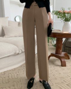 하이퀄리티 원핀턱 세미 와이드 팬츠 (S,M,L)-3colors♥