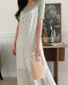 모티 플라워 롱원피스-2color,여리핏 러블리♥-살랑살랑 움직임이 예쁜 롱원피스 - 스타일티바