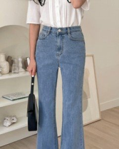히든밴딩 스판 부츠컷청바지_S,M,L,XL-안정감있는 밴딩,쫀득한 스판-롱다리 만들어주는 부츠컷청바지♥ - 스타일티바