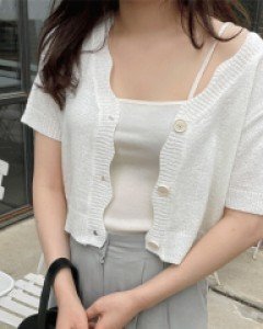 히스 튜브 끈나시-6color, 골지 크롭스판나시-쫀득한 스판으로 너무 편해요 - 스타일티바