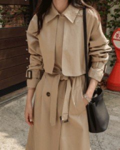 모니카 버클트렌치코트-소프트 스판성 좋은 바바리코트-모던의 끝판왕! 데일리 트렌치코트-고퀄리티, 디자인과 컬러에 반해요-진베이지만 가능! - 스타일티바
