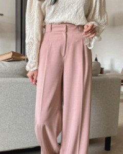 로먼 핀턱 와이드슬랙스_S,M,L-3color, 차르르 산뜻 가벼운 촉감-더욱 잘록한 허리라인~ 핀턱슬랙스 - 스타일티바