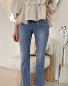 쁠리 밴드 부츠컷청바지_S,M,L,XL-데일리코디로 척척! 슬림부츠컷-히든밴딩+스판,편해요 - 스타일티바