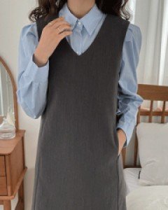 스텔 브이넥 미니원피스-2color, 사랑스러운 원피스♥-고퀄리티, 실용성포켓도 맘에 쏙!! - 스타일티바