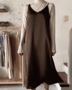엘르 실크 뷔스티에 원피스-4color, 페미닌한 롱원피스-고급스러운 은은한 광택-베이지만가능~ - 스타일티바