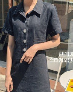 톡톡 스티치린넨원피스-린넨100%, #데일리룩 #모던룩-소라만가능~ - 스타일티바