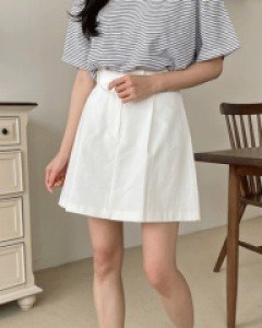 소트 핀턱 미니스커트_S,M,L-2color, 날씬한 핀턱라인-군살가려주는 A라인 - 스타일티바