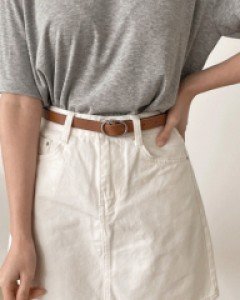 스프 데일리 미니스커트_S,M,L-2color, 모던베이직 A라인-깔끔하고 세련된 핏 - 스타일티바