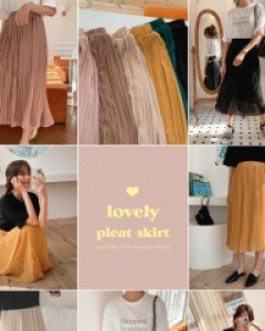러브썸 플리츠 밴딩스커트_F-14color, 최고의 쉬폰 롱 스커트-살랑살랑 살아있는 주름스커트-꾸준한인기~ 썸머 주름스커트 - 스타일티바