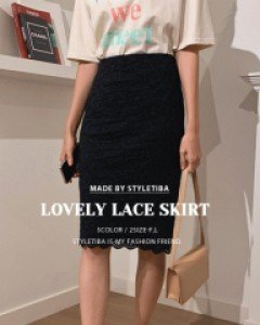 올즈 스판 레이스스커트_F,L-5color, 고탄력스판과 허리밴딩-아주 편하고~ 막 입어도 이뻐요~-고퀄리티,착한가격~ 강력추천 - 스타일티바