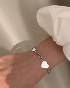 피란체 하트 팔찌-[스털링 실버92.5%] - 스타일티바