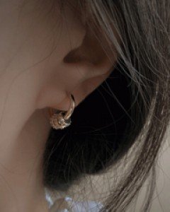 자넷 원터치 링 귀걸이 - 스타일티바