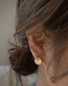 엘제닌 하트 펄 귀걸이-[은침] - 스타일티바