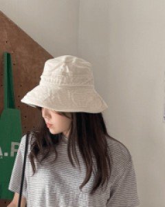 노스 베이직 버킷햇-2color, 한여름 햇빛가리기 딱!-넓은챙으로 소두효과까지! - 스타일티바