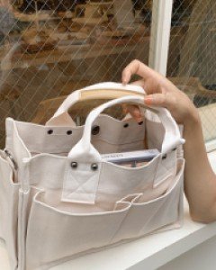 로디 캔버스 숄더백-2color, 넉넉한 수납공간 - 스타일티바