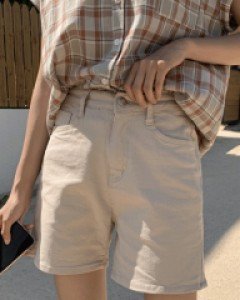 베르디 밴딩 면스판반바지_S,M,L-딱 이쁜 4부반바지-어디에나 자연스러운 매치-스판반바지~ [베스트인기] - 스타일티바