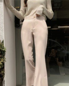 최고핏 시크릿밴딩 트임슬랙스_S,M,L-3color, 밴딩 부츠컷슬랙스-입으면 핏에 더 반해요-[베스트입고]-베이지L만가능~ - 스타일티바