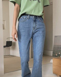 제니 코튼 일자청바지_S,M,L,XL-은은한 워싱감,매력적-슬림함만 남기는 일자청바지 - 스타일티바