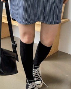 메튼 골지스판 니삭스-3color,다리가 슬림해보이는 니삭스 - 스타일티바