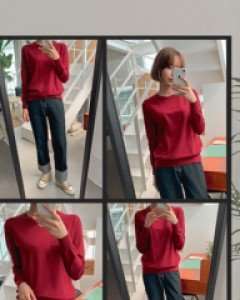 무에든 비스코스 라운드니트티-19color, 취향저격♥-부드러움에 반해요! 데일리니트티 - 스타일티바