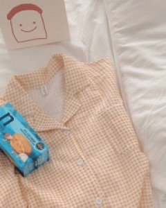 체크조거 세트 -3color, 홈웨어룩:) - 스타일티바