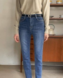 레이지 밴딩스판 슬림청바지_S,M,L-슬림함이 눈에띄는 청바지-밴딩+스판=꿀조화 - 스타일티바