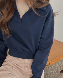 티스 쭈리 카라맨투맨티-4color,캐쥬얼 무드-다양한 스타일로 코디가능-안정감이 느껴지는 오버핏 - 스타일티바