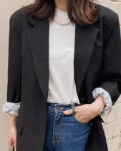 루이 배색안감 싱글자켓-배색안감으로 더욱 센스있게~-핏좋은 싱글자켓-베이직한 디자인의 머스트헤브 아이템! - 스타일티바