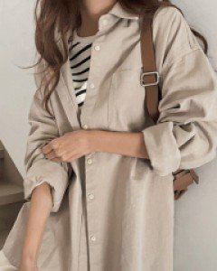 로이 바이오워싱 오버핏남방-3color,늘어짐없는 톡톡함-다양하게 스타일링하기 좋아요-베이직,담백한 무드 - 스타일티바