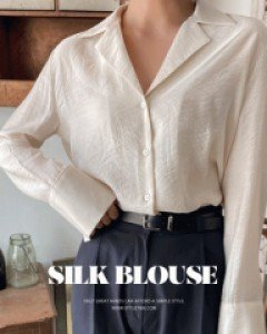 몽느 언발 실크블라우스-4color, 매력적인 은은컬러-차르르 터치감-은은한 실루엣 연출~강추!! - 스타일티바