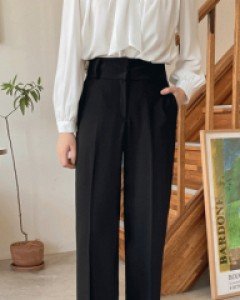 하이업 세미와이드 슬랙스_S,M,L-3color,롱다리핏 와이드슬랙스-군살을 쏘옥! 가려줘 핏이 더욱 돋보여요*_* - 스타일티바