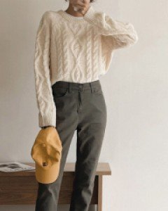 오가닉 세미배기 코튼팬츠_S,M,L,XL-3color,쫀쫀한 스판,복원력 최고!-피부에 덜 자극적인 오가닉원단-시크릿밴딩,안정감있고 편안한 착용감-세미배기핏으로 다리부각없이 매끈~ - 스타일티바