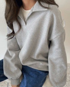 템트 카라 기모맨투맨티-3color, 포근따뜻한 기모-[MD추천], 루즈핏으로 편안해요-그레이컬러는 주문폭주-11/14~15일 발송해요 - 스타일티바