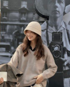 하찌 소프트 브이니트티-3color, 따뜻 포근 루즈핏 울니트-고퀄리티, 차분하게 매력만점 - 스타일티바